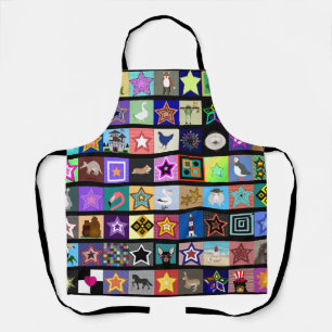 Delantal Allover de Collage Print Apron