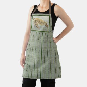 Delantal Allover imprime la tortuga marina Apron #1