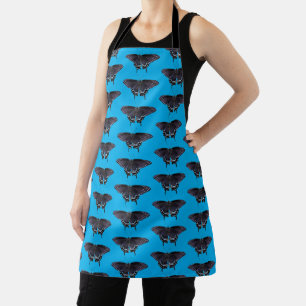 Delantal Allover Print Apron Black Swallowtail