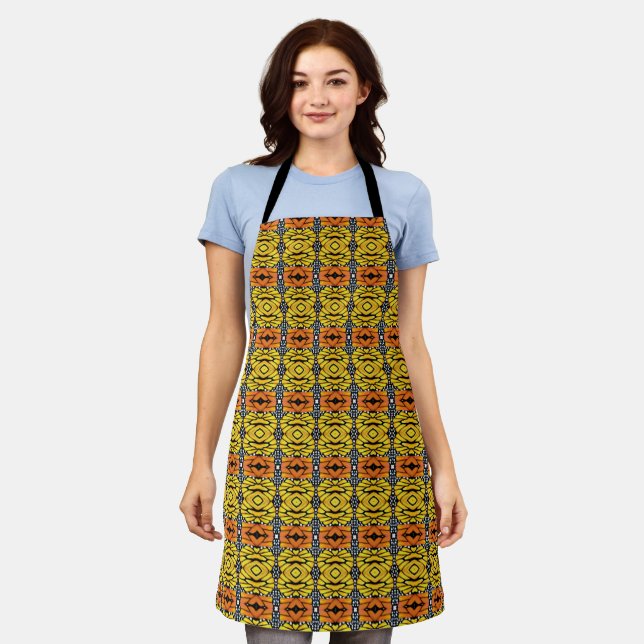 Delantal Allover Print Apron Monarch Pattern (Gastado)