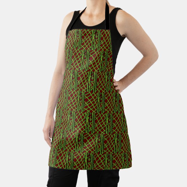 Delantal Allover Print Apron Stripes #7 (in situ)