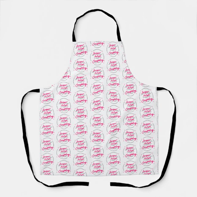 Delantal Allover Print Apron Sugar ayuda a todo (Anverso)