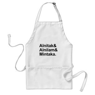 Delantal Alnitak Alnilam Mintaka 3 estrellas del cinturón