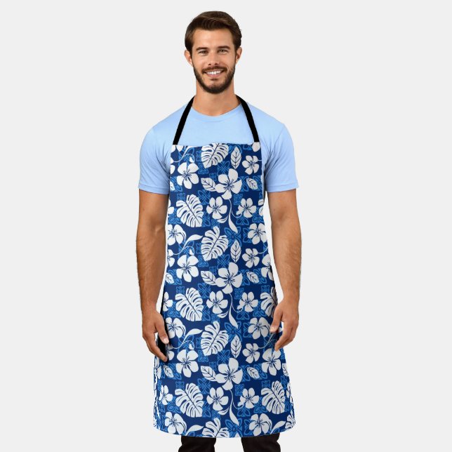 DELANTAL ALOHA FRIDAY (AZUL) (Gastado)