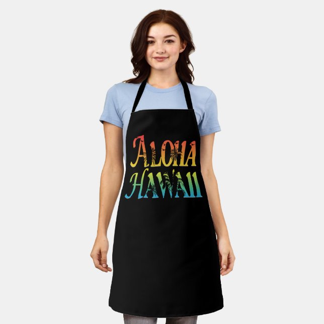 Delantal Aloha Hawái (Gastado)