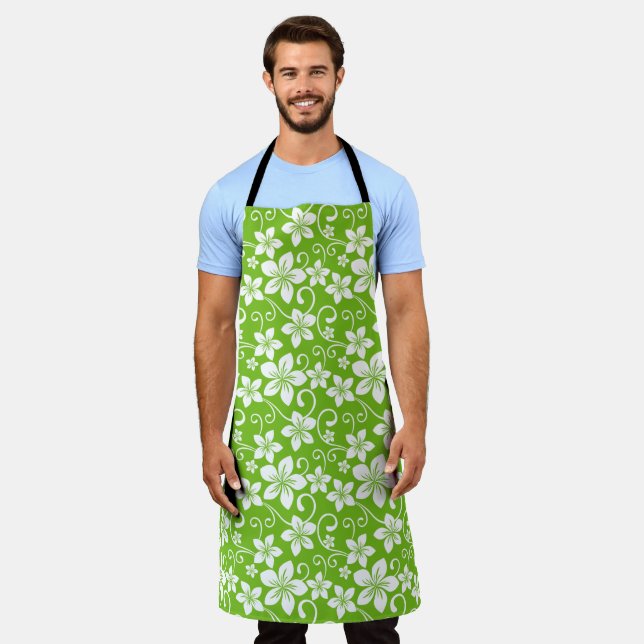 DELANTAL ALOHA HAWAII (LIME) (Gastado)