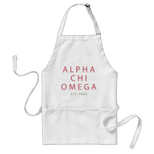 Delantal Alpha Chi Omega   Est. 1885