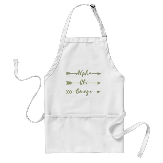 Delantal Alpha Chi Omega | Flechas (Frente)