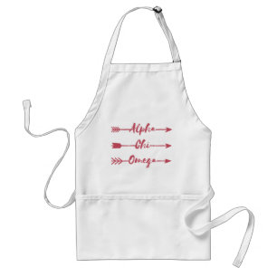 Delantal Alpha Chi Omega Flechas