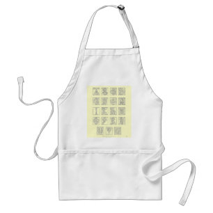 Delantal Alphabet Apron