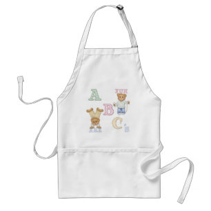 Delantal Alphabet Fun Teddy Bears
