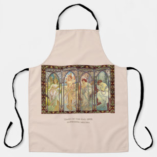 Delantal Alphonse Mucha - Las horas del día