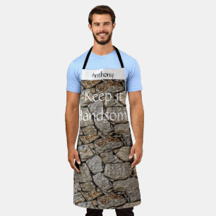 Delantal Alrededor del Apron de impresión Manténganlo Guapo