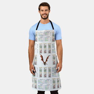 Delantal Alrededor del Apron impreso Mahjong