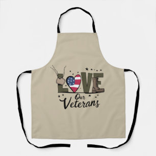 Delantal Ama nuestro día de los veteranos Orgulloso día del