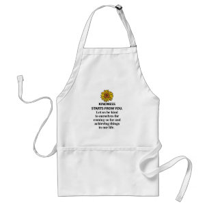 Delantal Amabilidad Cita Inspiradora Amabilidad Girasol