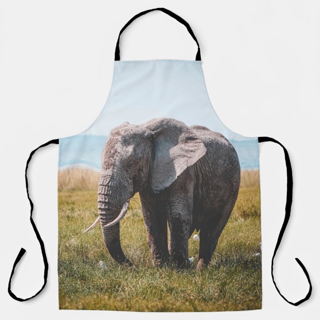 DELANTAL AMABLE ELEFANTE (Anverso)