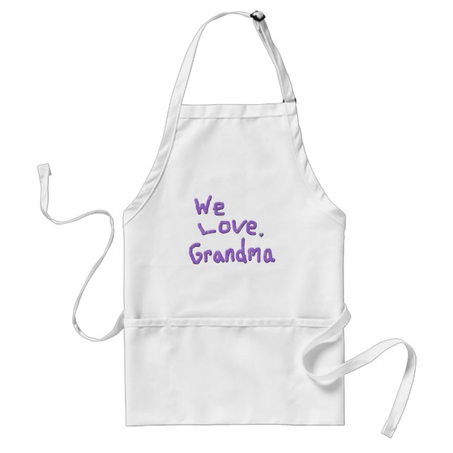 Delantal Amamos a la abuela Apron (Frente)