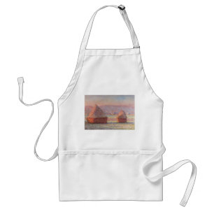 Delantal Amanecer de Escarcha Blanca de Claude Monet (Hayst