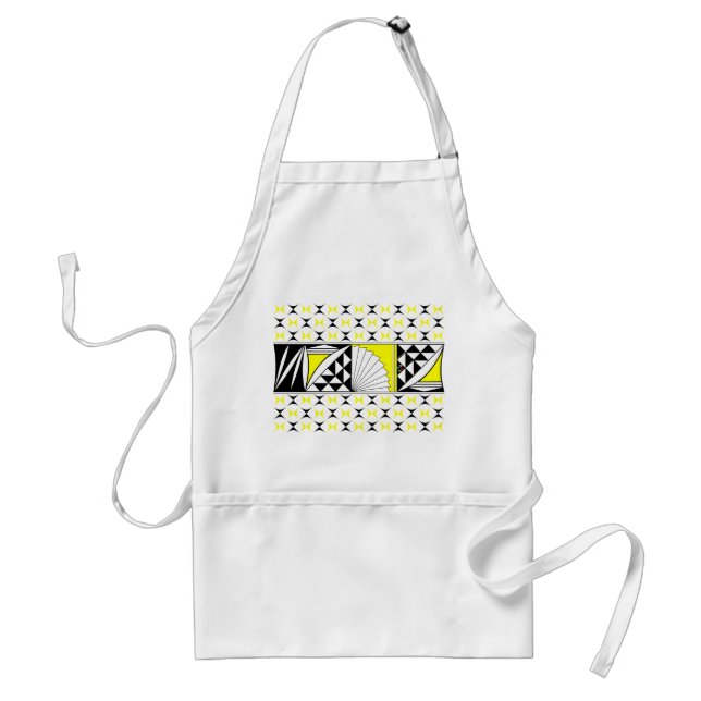 Delantal Amanecer del sudoeste en amarillo (Frente)