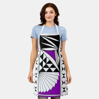 Delantal Amanecer del suroeste en púrpura