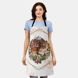 Delantal Amanecer deslumbrante, animal marrón recuperado