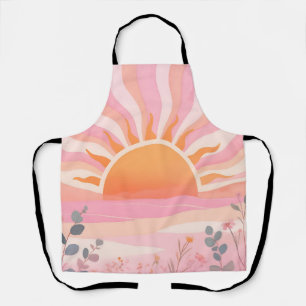 Delantal Amanecer Pastel Boho Pradera