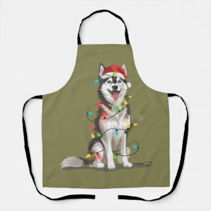 Delantal Amante de Husky Navidad Siberiano Xmas Mamá Perro 
