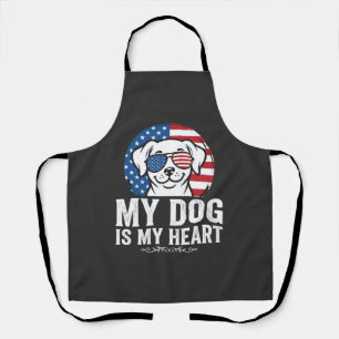 Delantal Amante de los Perros Mi Perro Es Mi Corazón