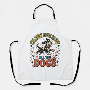 Delantal Amante de Perros Divertido Vintage Mascota Todos l