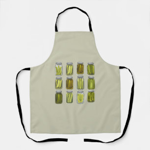 Delantal Amante de Pickles Tarro Vintage de Pickles Enlatad