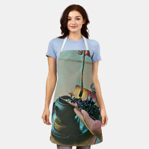 Delantal amante del arte en Japón