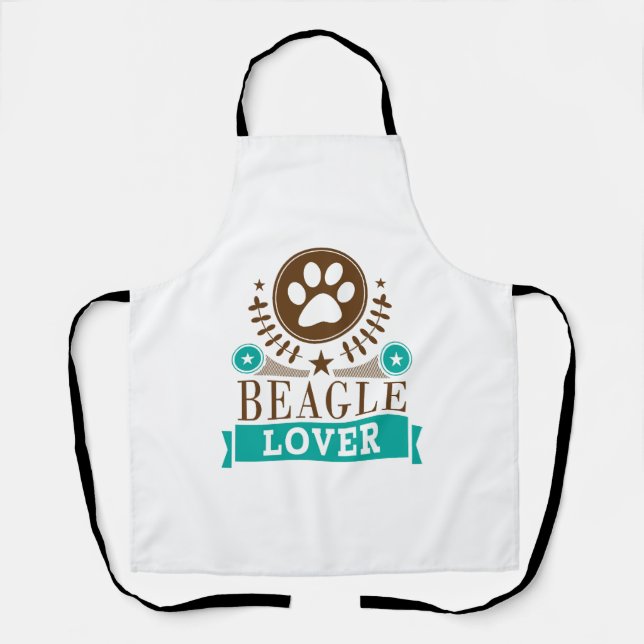 Delantal Amante del perro Beagle (Anverso)