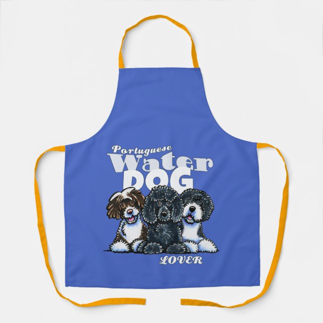 Delantal Amante del perro de agua portugués (Anverso)