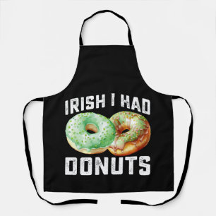 Delantal Amantes de Donuts Irlandeses Divertido Día de San 