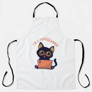 Delantal Amantes de gatos soy un purrgramador Programador