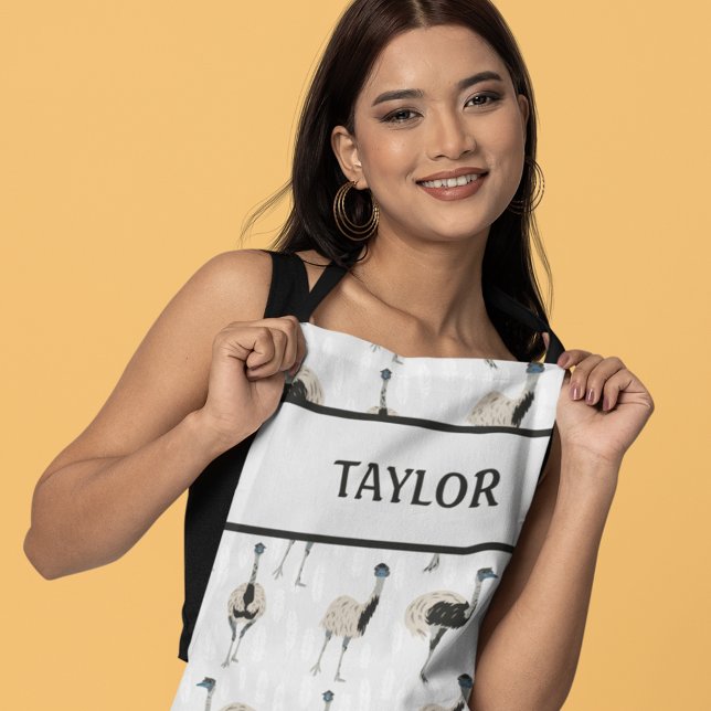 Delantal Amantes de las aves de Emus Personalizados (Subido por el creador)