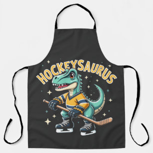 Delantal Amantes de los dinosaurios del Hockeysaurus Hockey