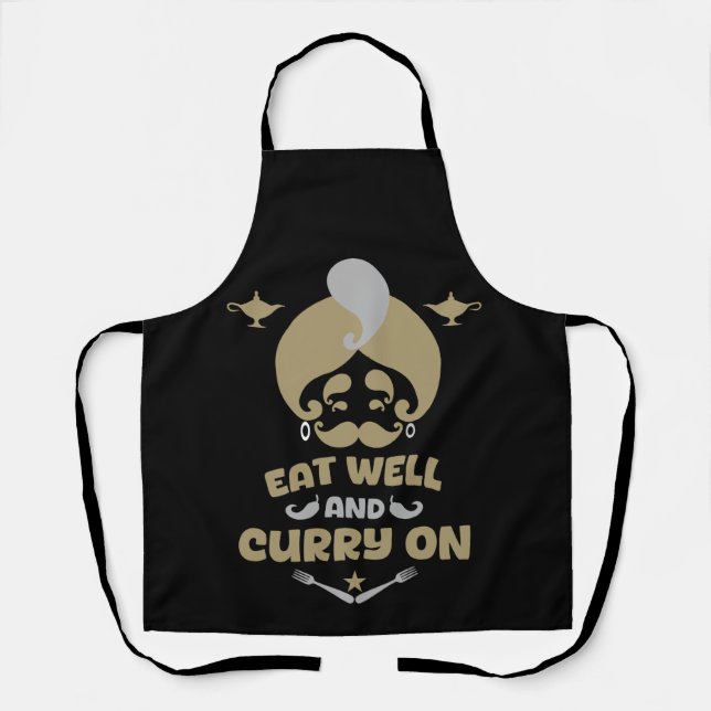 Delantal Amantes del curry indio (Anverso)