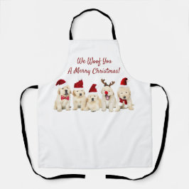 Delantal Amantes del perro - Perros Navidades Apron