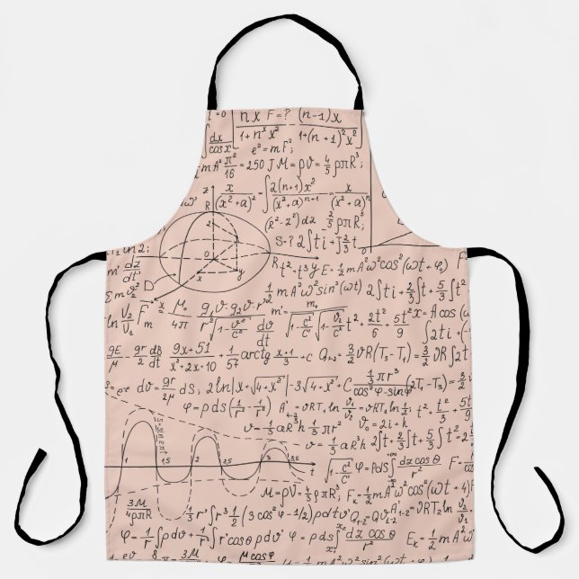 Delantal Amantes matemáticos, fórmula matemática, geek mate (Anverso)