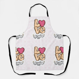 Delantal amar juntos para siempre
