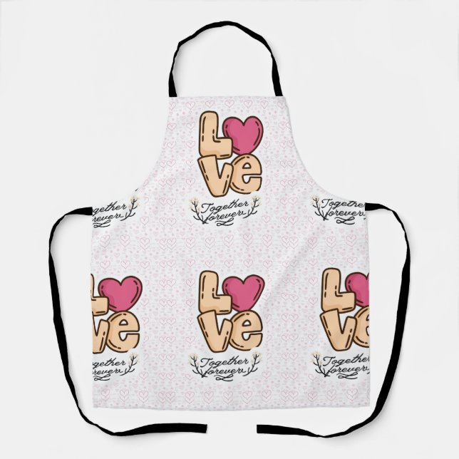 Delantal amar juntos para siempre (Anverso)