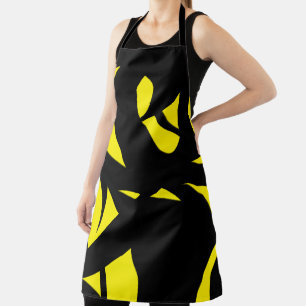Delantal Amarillo contemporáneo moderno / negro