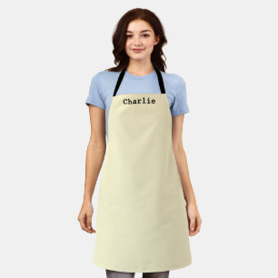 Delantal Amarillo Ecru Mínimo Personalizado