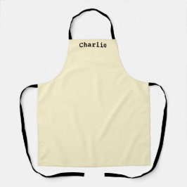 Delantal Amarillo Ecru Mínimo Personalizado