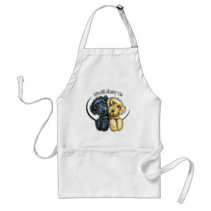 Delantal Amarillo negro IAAU de Labradoodles