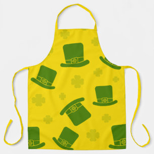 Delantal Amarillo y Verde Encanto Irlandés