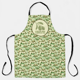Delantal Ame Me Amores Aceituna Patrón Divertido Chef