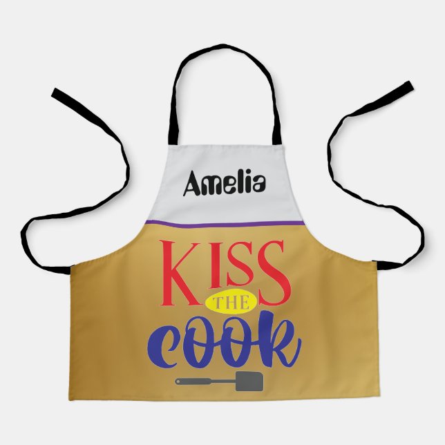 Delantal Amelia besa al cocinero (Anverso)
